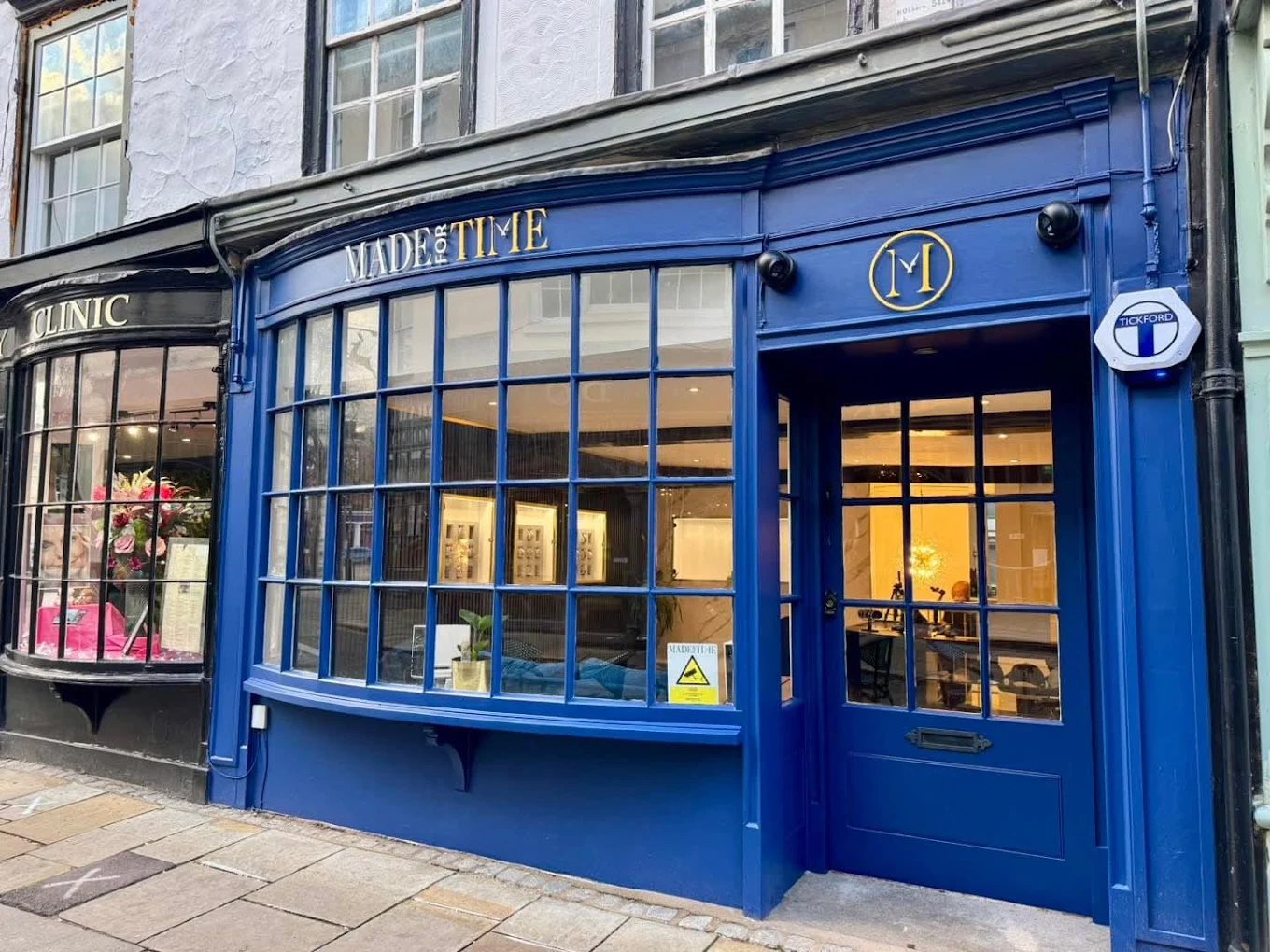 Made For Time showroom exterior on Fore Street, Hertford